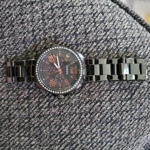 Fossil black Cecile watch